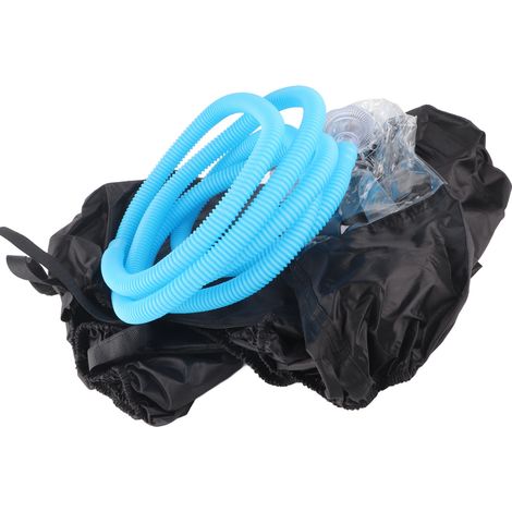 Housse de nettoyage climatisation noire avec tube, pour split 1 à 1.5 cheval, sac de protection réutilisable (1/5)