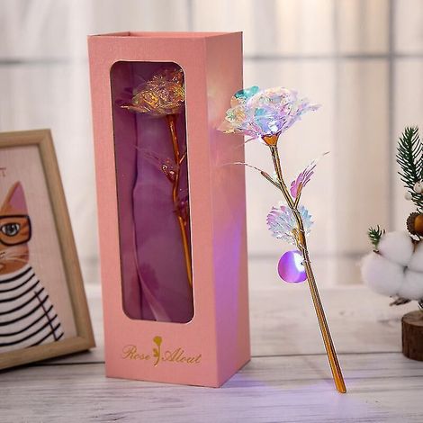 Crystal Rose rosa Geschenkbox, Geburtstagsgeschenk, endlose Rosen, Geschenk für sie (1/3)