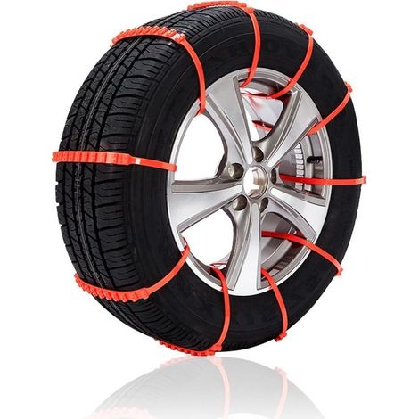 10 cadenas para nieve de coche, cadenas antideslizantes, cadenas para nieve de coche para exteriores (1/5)