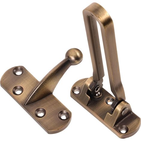 Sécurité Maison Serrure de Porte Vintage Verrou de Renfort Intérieur Anti-effraction Robuste Adaptée Hôtels et Domiciles (1/5)