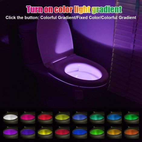 Lampe Led - Détecteur De Mouvement - Étanche - Rechargeable - Pour Toilette Et Salle De Bain - 2 Pièces (1/4)