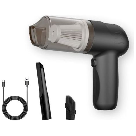 Aspirateur de voiture, aspirateur pour voiture Aspirateur de voiture sans fil à haute aspiration Aspirateur à main sans fil,Aspirateur à main sans fil pour petit véhicule (1/4)