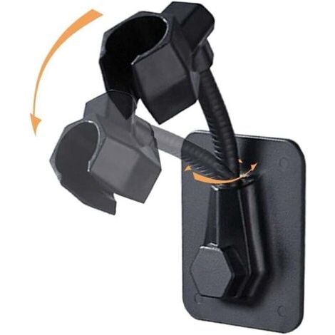 VURAHOME - Support Douchette Mural Support Pommeau de Douche Support de Douche Support Douche , XU,Auto Adhésif Support Douche Noir Support Douchette Mural pour Douche Support Douche - (1/4)