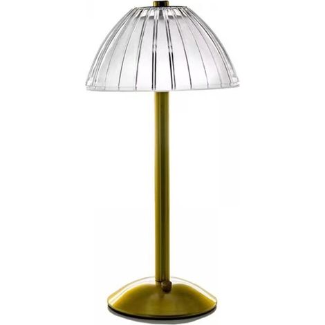 Lampada da scrivania a LED senza fili con luminosità regolabile e batteria, 3 colori di luce, lampada da comodino per soggiorno e camera da letto