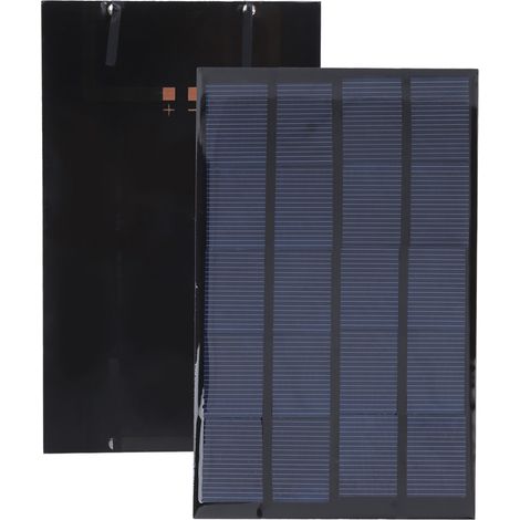 Lot de 2 mini-panneaux solaires époxy pour composants de lampes DIY, 5 V CC, 2 W, 142 x 88 mm (1/5)
