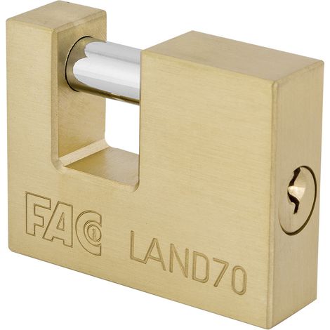 CANDADO 60 MM. LATON RECTANG. BLISTER - FAC (1/2)