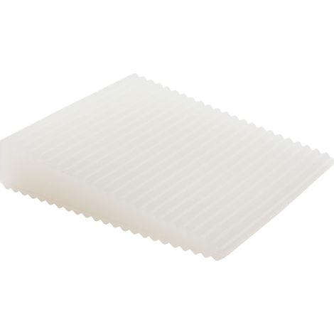 WAGNER Fermaporta CONEO DELLA PORTA - Set da 2 pezzi - 70 x 60 x 15 mm I Cuneo da inserire sotto I Fermaporta in gomma piena bianco satinato - 15692502 (1/5)