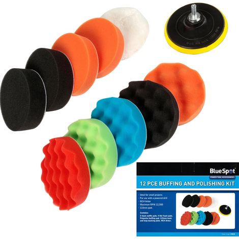 Blue Spot Tools 12 Piece Buffing and Polishing Kit (1/3)