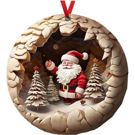 Promozione delle decorazioni natalizie decorazioni piatte per l'albero di Natale, decorazioni per la casa per le vacanze, per la decorazione della festa di compleanno di nozze di Natale (1/4)