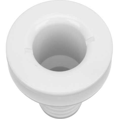 1-1/2-Zoll-Durchgangsverschraubung aus weißem ABS, flexibler Anschluss für Bootsschläuche, Schiffsrumpfzubehör, wasserdichtes nautisches Bauteil (1/5)