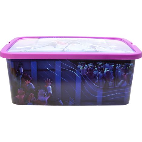 Boîte de Rangement Enfant avec Couvercle Click 13 Litres - Organisateur Jouets Plastique Résistant pour Chambre (1/5)