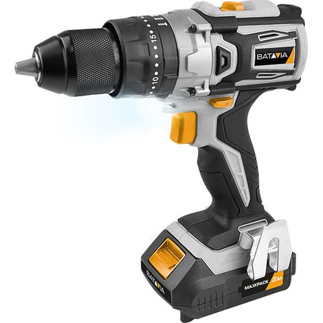Perceuse à percussion Brushless 18V sans fil - Set complet avec batterie 2.0Ah et chargeur (1/5)