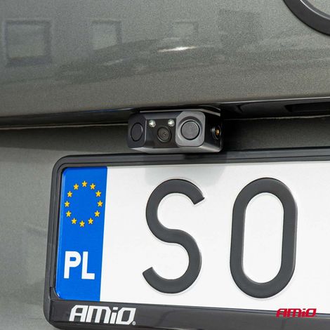 Caméra de recul avec capteurs de stationnement 2 en 1 HD-602 LED 12V AMIO-03541 (1/5)