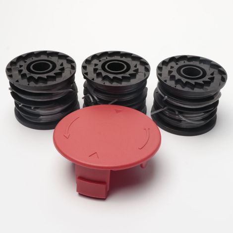 Bobine de tonte Compatible avec Bosch Trimmer ART 24, 27, 30 and ART 30-36 LI (6 bobines de fil, 1 couvercles de coupe-bordures) (1/4)