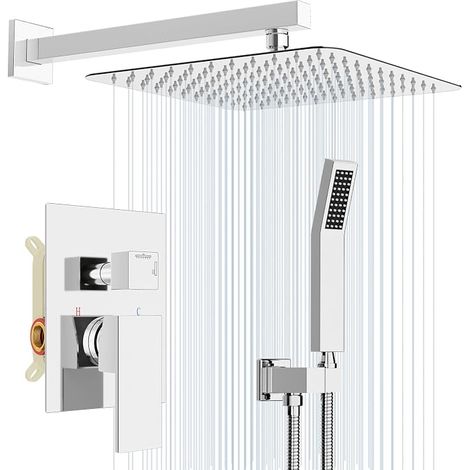 Built-in Shower System, Recessed Shower Set with Square (1/5)