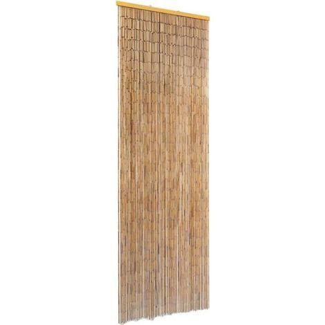 Rideau de porte contre insectes Bambou 56 x 185 cm (1/5)