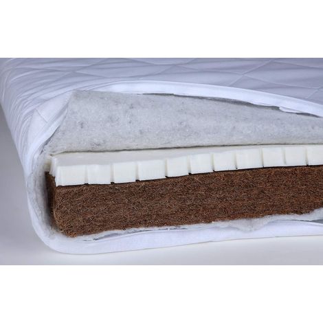 Mexen YappyLatex matelas bébé réversible 120x60 cm blanc (1/2)