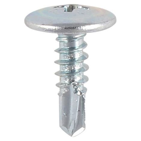TIMco 4.2 x 25mm Wafer Head Self Drilling Screw BZP Qty 1000 (1/6)