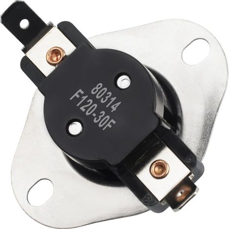 Low temperature limit plate 80314 F120-30F, compatible with US Stove Hot Blast models 1300-1500