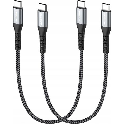 Cavo SUNGUY da USB-C a USB-C 60W PD, 30 cm [2 pezzi] - ricarica rapida (1/4)