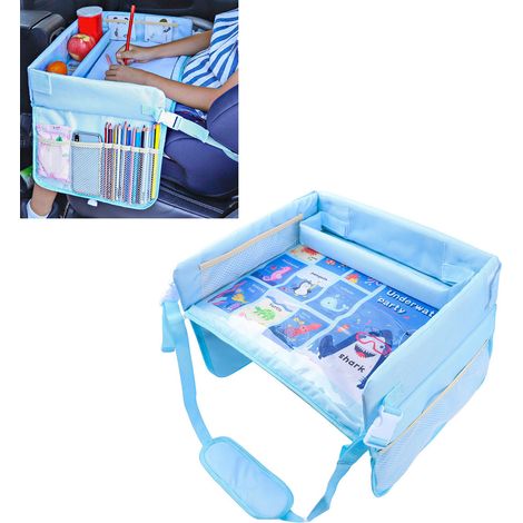 Reisebrett für Kinder, Cartoon-Muster, wasserdicht, multifunktional, Autotablett, Kindersitz, Seaworld (1/5)