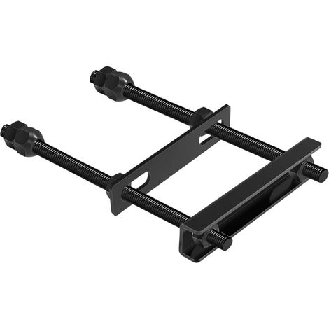 Support Roue Secours Remorque - 1 Unité - Métal Robuste - Fixation Universelle Double - Pour Bateau et Camping - Noir (1/5)