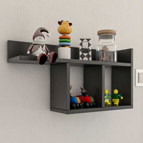 Room Étagère murale 100 % MÉLAMINE Anthracite (1/5)