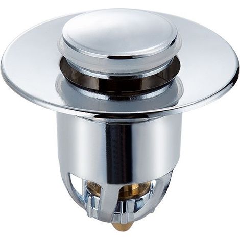 Pop-Up Sink Drain, Universal Sink Plug Stainless Steel Copper Anti-Blocked Popup Drain Filter with Drain Kitchen Bathroom Drain Plug Filter (3440 mm) (1/5)