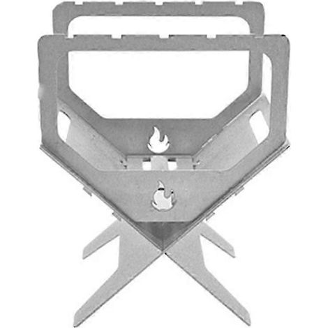 Réchaud à alcool pliable et portable en alliage de titane, brûleur d'encens de camping multifonctionnel avec support diffuseur d'arômes (1/5)