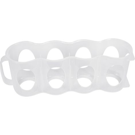 1 Support de rangement pour canettes, plastique alimentaire, 4 emplacements, ventilation intégrée, pour réfrigérateur (1/5)