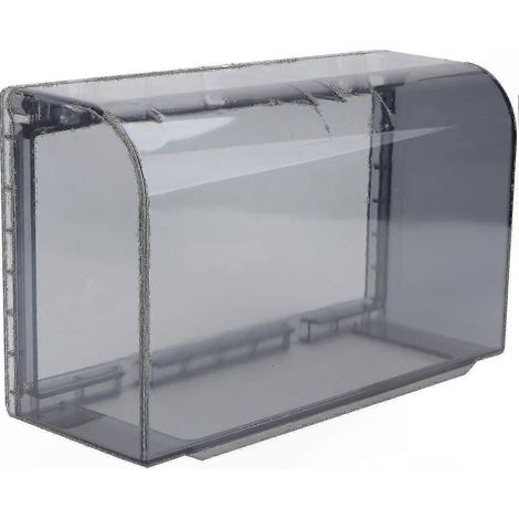 Cache-prise et fiche extérieur résistant aux intempéries, 2 vitesses, design noir durable (1/5)