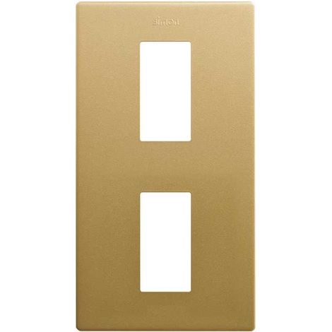 SIMON 270 Cornice estetica minimal verticale con 2 elementi oro 27111620-095