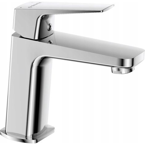 Robinet de lavabo sur pied chromé à levier unique Blur
