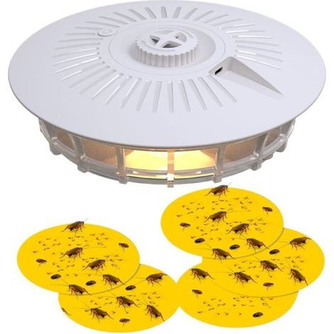 Recharges de pièges à puces circulaires de 12 cm de diamètre - Pour maison d'animaux domestiques, tapis, salon, chambre à coucher, couloir, jardin, maison (1/4)