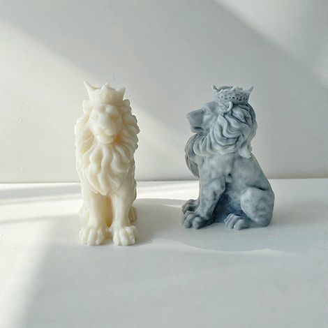 Moule à bougies en silicone en forme de lion pour Halloween (1/4)