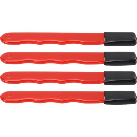 Affûteur de jardin portable 4 pièces en acier tungstène rouge brillant pour sécateurs et cisailles (1/5)
