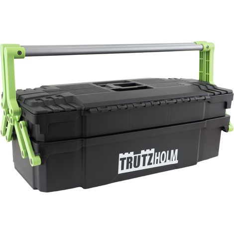 Werkzeugkiste 2 lagig 30kg Traglast 8 Fächer flexibel anpassbar 42x17x16 cm