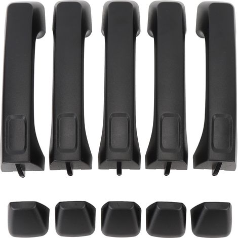 5 jeux de poignées de porte extérieures noires, poignée confortable, correspondance précise, longue durée, 15296933 pour H3 2006 à 2010