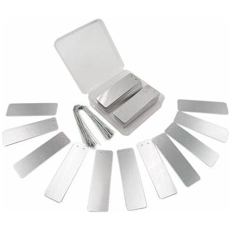 100 Pflanzenetiketten aus Aluminium: Metalletiketten für Bäume, Pflanzen und Blumen für den Garten (1/5)