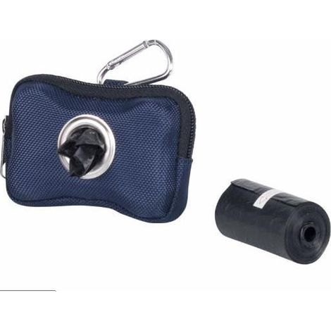 Nobby TidyUp Kotbeutelspender HARDY blau 10x3x7cm incl. 2 Rollen á 15 Beutel