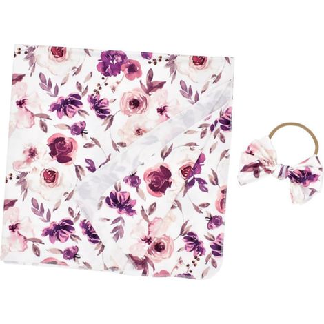 Bandeau D'emmaillotage en Polyester et Spandex avec Couverture de Réception Confortable et Doux pour Bébé pour Peau Délicate, Photographie Lit la Maison (1/4)