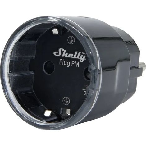 Shelly Plug S MTR Gen3 Nera - Presa Smart Matter