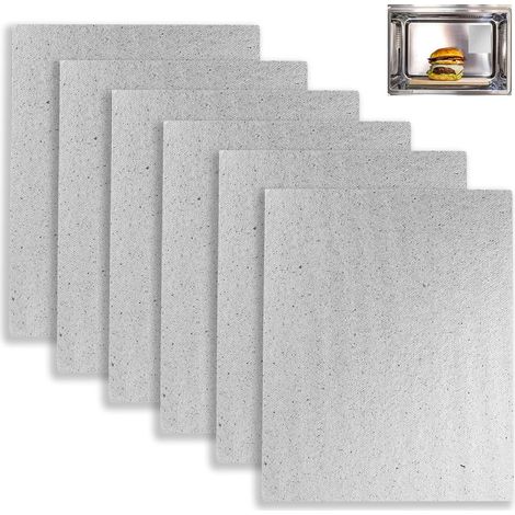 10 cubiertas de mica para horno microondas, 15 x 12 cm, universales, con aislamiento térmico supergrueso, fáciles de cortar, de repuesto para hornos microondas.