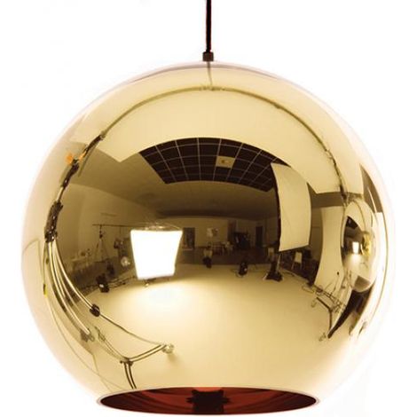 Deckenlampe - Metallkugel-Hängeleuchte - 25 cm - Range Gold