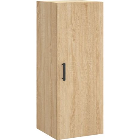 Armario de almacenamiento mural de diseño práctico 34,5 x 34 x 90 cm madera de roble Sonoma 020048666 (1/5)