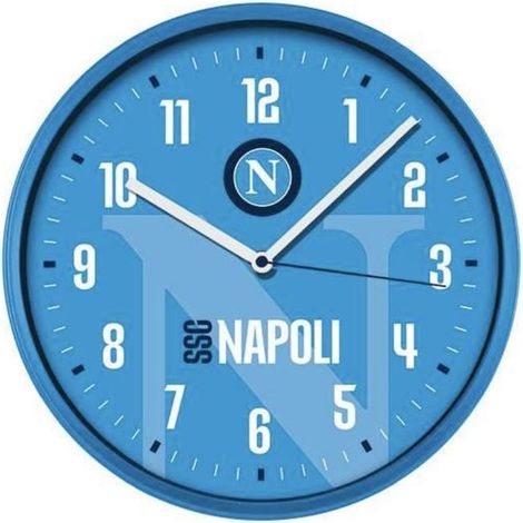Lowell Orologio da Parete Cassa in Abs Movimento Silenzioso 30cm Squadra Napoli