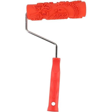 Gemusterte Farbrolle, 18 cm, geprägte dekorative Gummirolle zur Wandgestaltung.