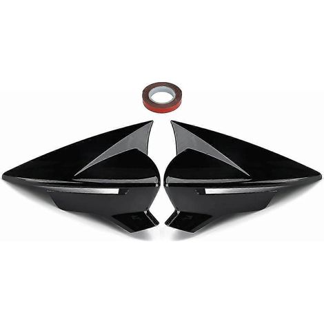 Außenspiegelkappen in Hochglanzschwarz/Carbonfaser für Seat Leon MK3 MK35 5F ST FR Cupra 2013-2019 – Rückspiegelgehäuse (1/5)