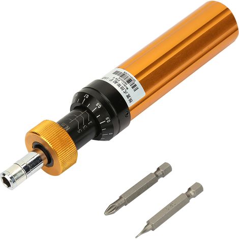 Tournevis dynamométrique réglable 1-6 N.m en acier allié, outil de maintenance manuel avec embouts pré-réglés type 1, pour bricolage et réparation précise. (1/5)