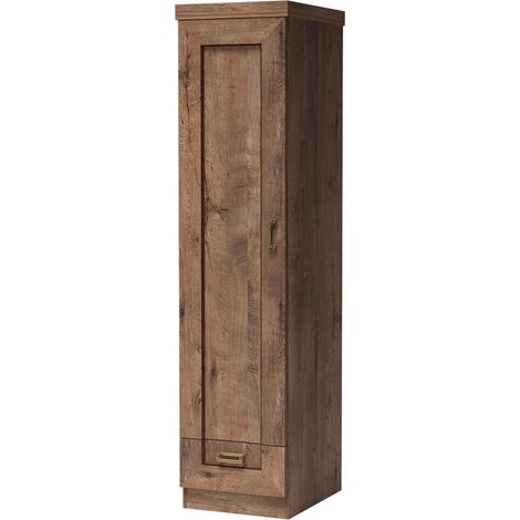 Kleiderschrank 46cm mit Türanschlag links Lefkas Eiche, TEORA-161 (1/4)